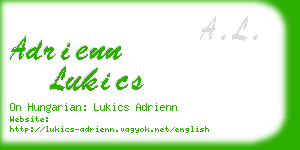 adrienn lukics business card